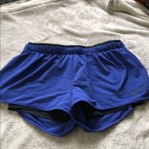 Blue nike shorts